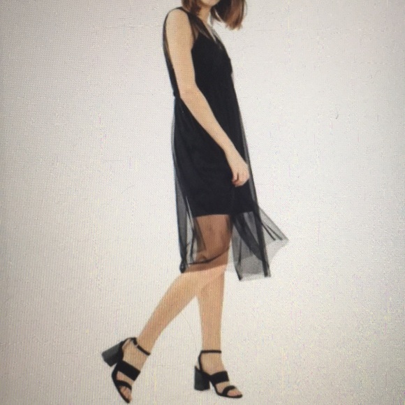 Topshop Dresses & Skirts - TOPSHOP tulle black midi dress size 10